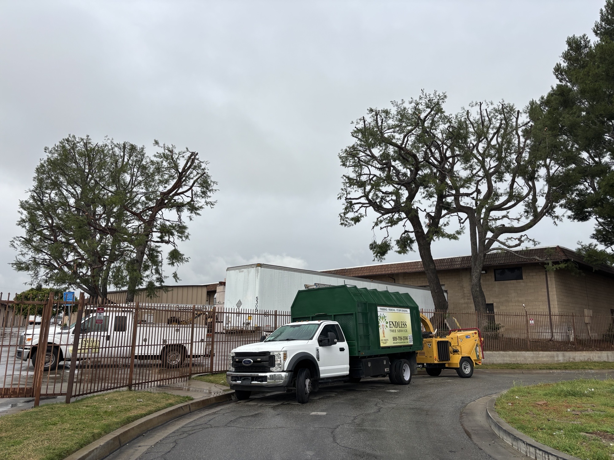 Endless Tree Service Commercial Fleet On Site